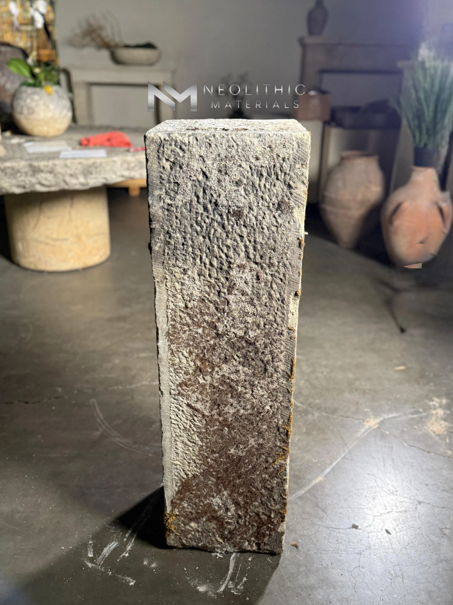 French Antique Limestone Block - Image 2